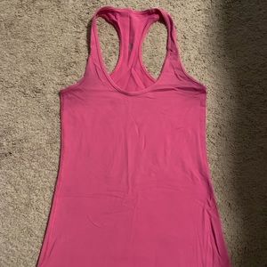 EUC Lululemon Pink Cool Racerback Top